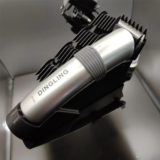 DingLing RF-609 Rechargeable Hair Trimmer & Clipper with Charging Stand