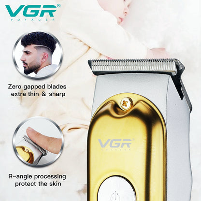 VGR V-290 Mini Hair Cutting Machine Cordless Electric Hair Clipper Professional Bald Haircut Machine Barber Hair Trimmer for Men