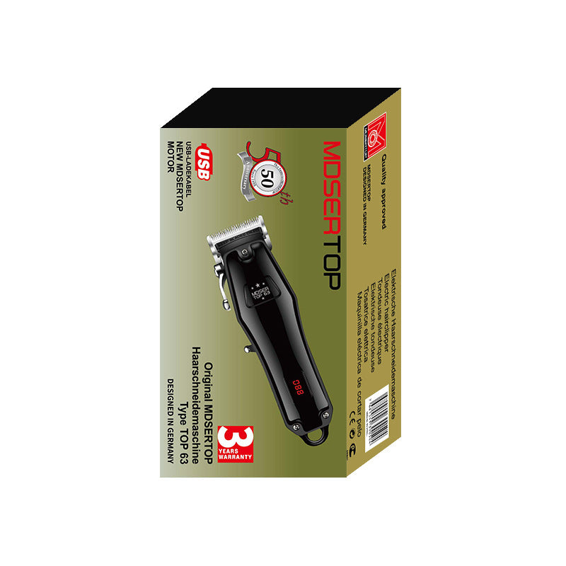 MDSERTOP TOP63 Professional Hair Clipper with LCD Display & Stainless-Steel Blades