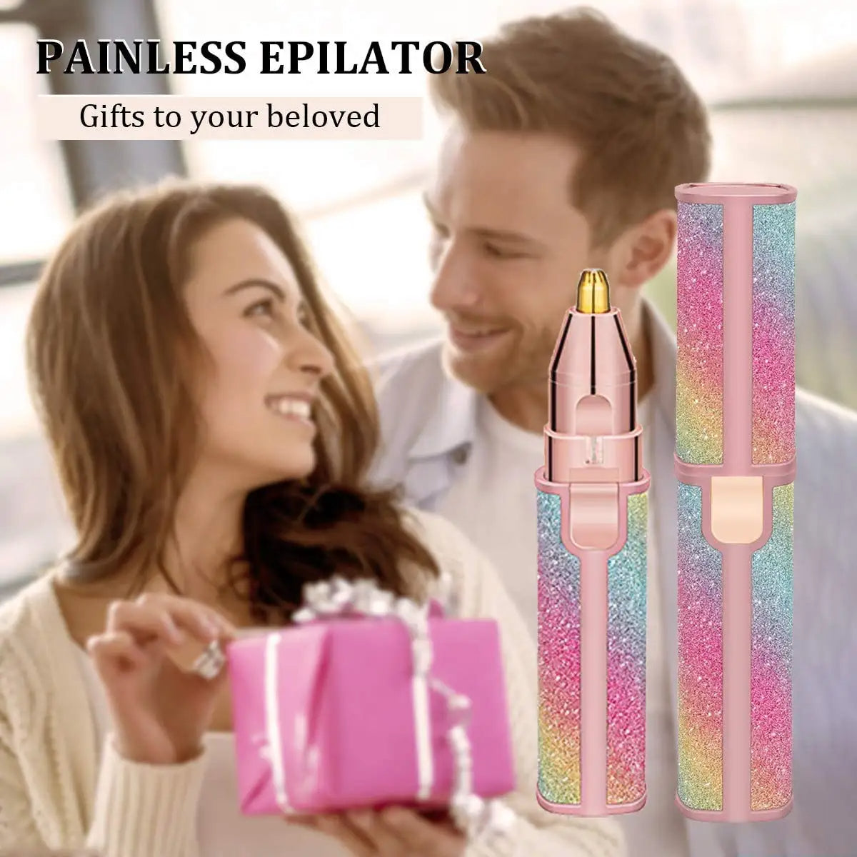 2-in-1 Rechargeable Eyebrow Trimmer & Facial Hair Remover for Women