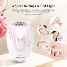 DALING DL-6032 Ladies Electric Epilator – USB Rechargeable Hair Remover for Underarms & Private Areas