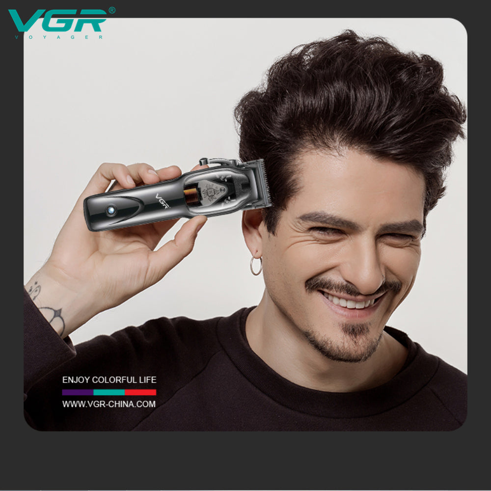 VGR V-653 Professional Hair Clipper for Men – Adjustable Barber Trimmer