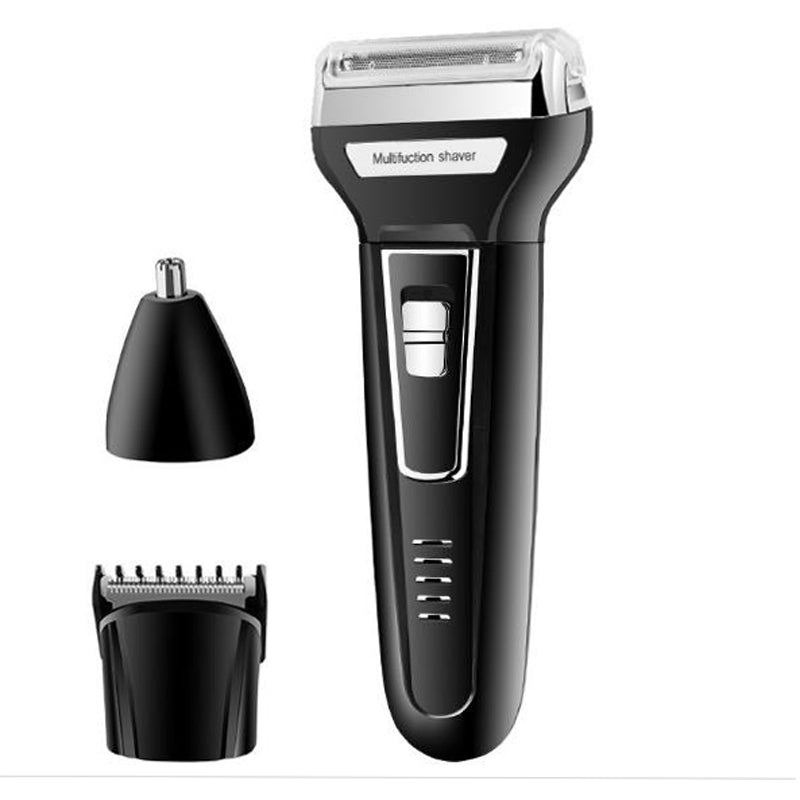 ORIGINAL Kemei KM-6558 3 In 1 Reciprocating Shaver Rechargeable Shaver Hair Trimmer Nose Trimmer For Men