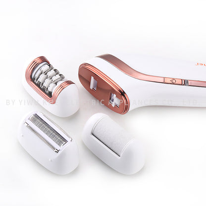 kemei km-1207 3 In1 Women Epilator Electric Female Face Hair Removal Lady Shaver Bikini Trimmer Body Depilatory Leg Rechargeable Depilation