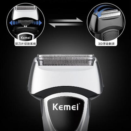 Kemei km-671 12 In 1 Electric Shaver Men Hair Beard Nose Trimmer Mesh foil Razor Rechargeable Hair Clipper Shaving Machine Body Groome