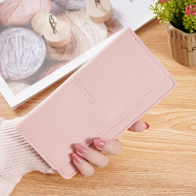 Wallet Long Ultrathin Model High-capacity Card Purse Multi-card Slot Handbag Simple Fashion Multicolor